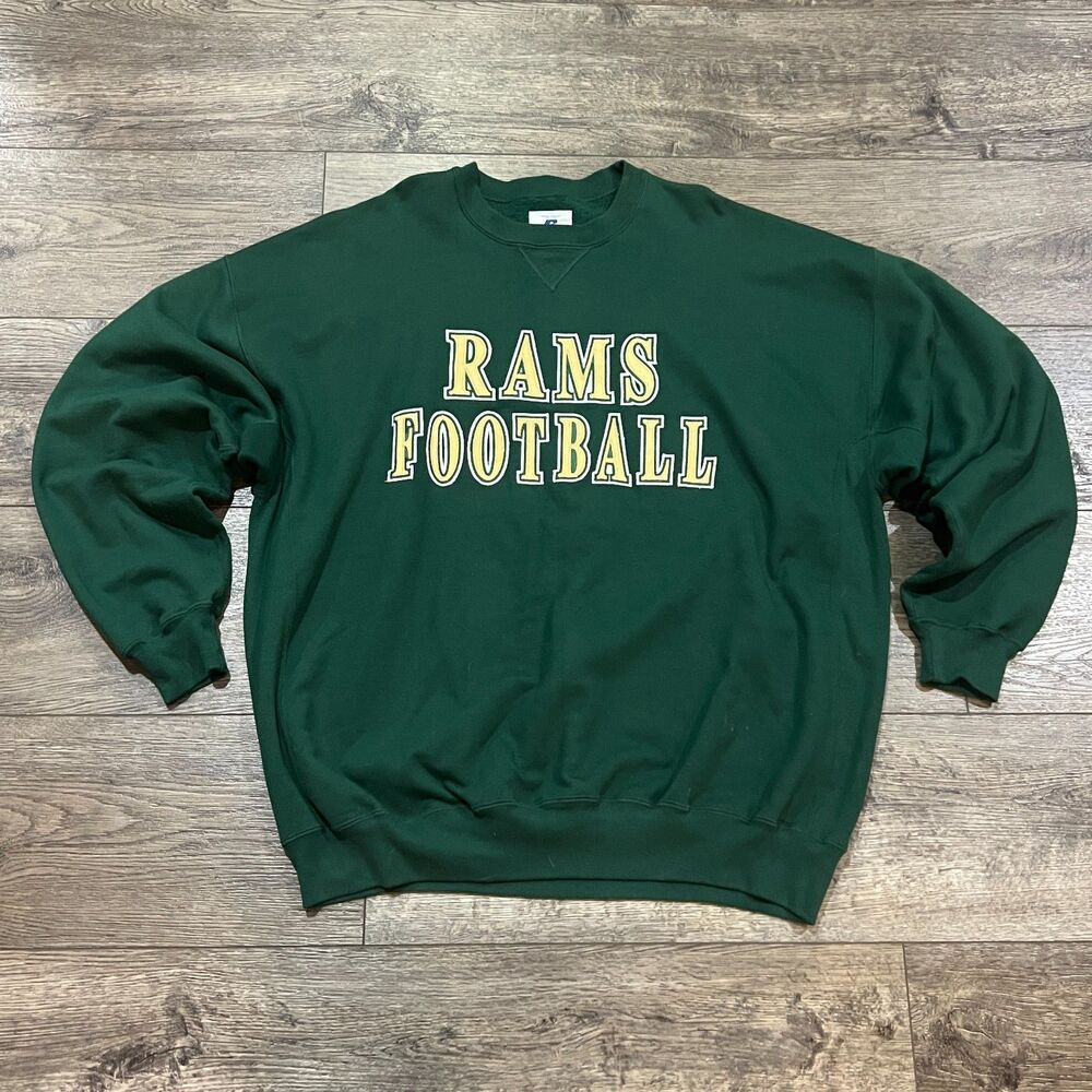 Vintage 90s Russell Athletic Pro 10 Colorado State Rams Sweatshirt Men's Sz 3XL